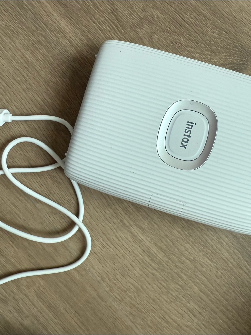 Fujifilm Instax Mini Link 2 Smartphone Printer - Ash White With Charger